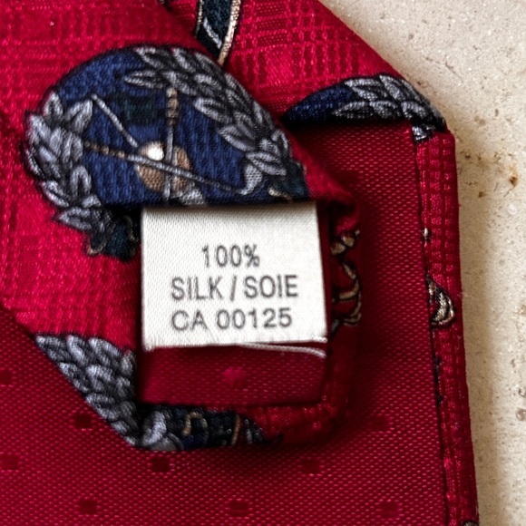 James Windsor 100% Silk Tie Mens Size 55" x 4" Golf Theme - Picture 7 of 8